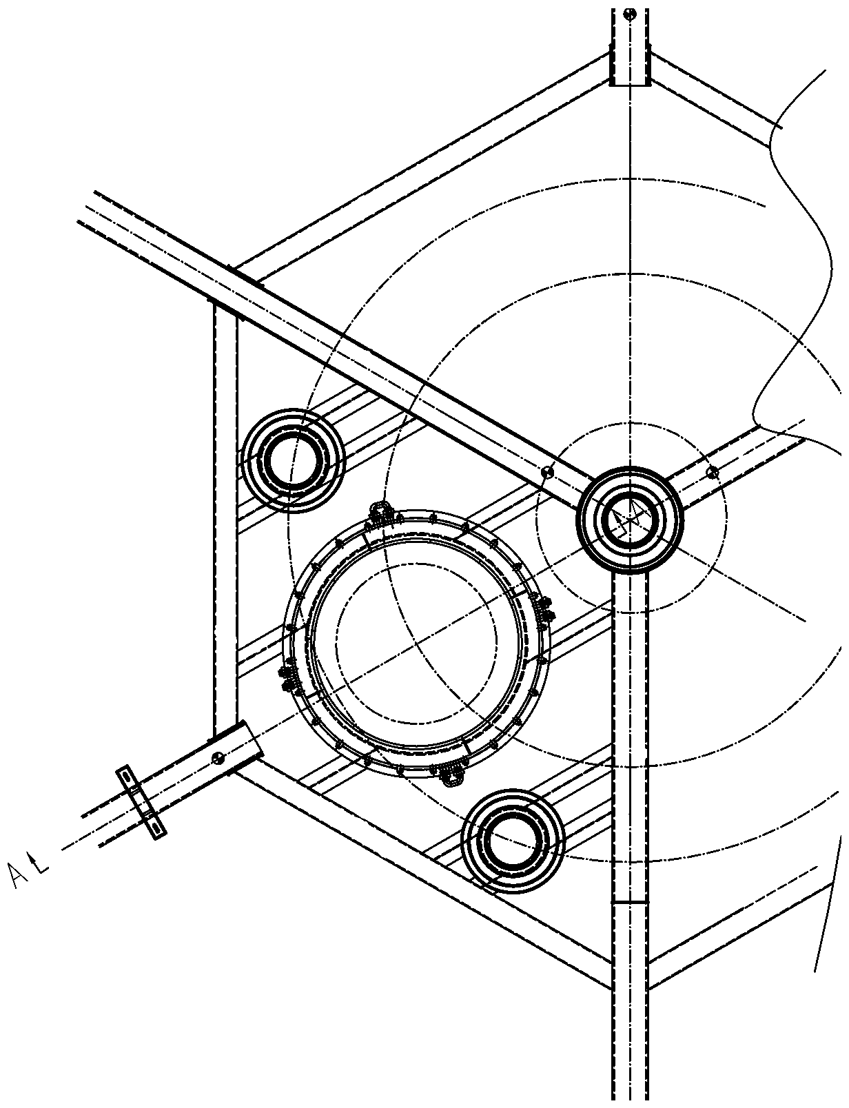 Novel insulating base for ore-smelting electric furnace