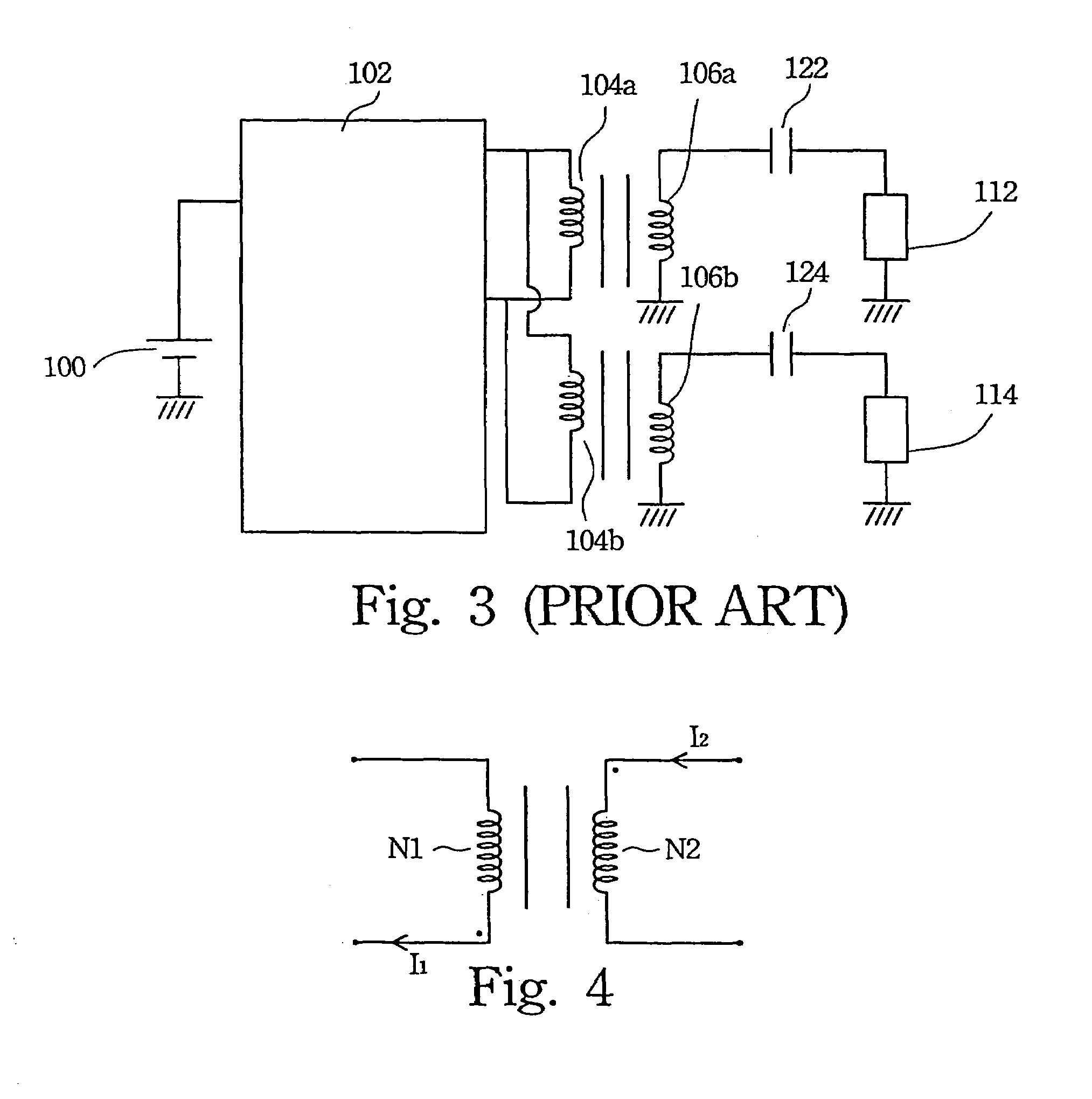 Circuit structure for driving a plurality of cold cathode fluorescent lamps