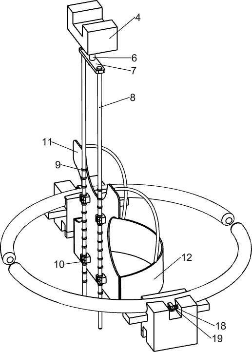 Medical rehabilitation training equipment for walking after cerebral hemiplegia operation