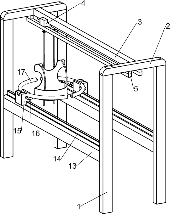 Medical rehabilitation training equipment for walking after cerebral hemiplegia operation