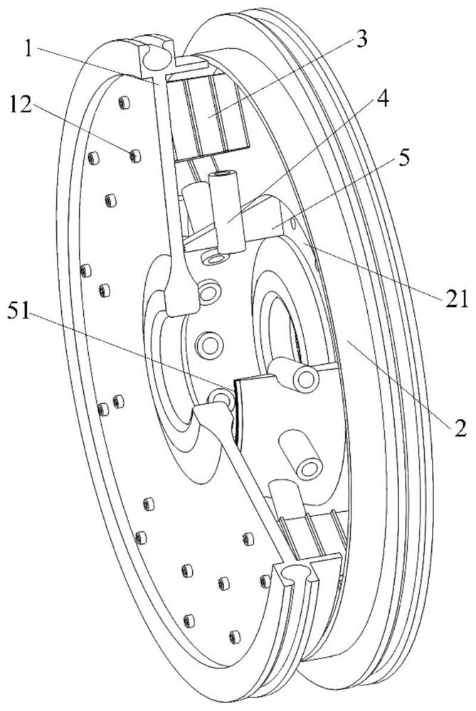 A composite vortex reducer structure and a counter-rotating compressor system using the structure