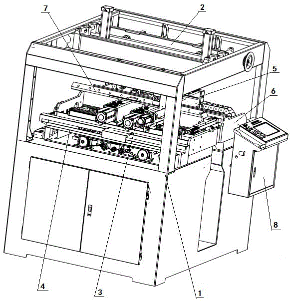 Crimping machine for radiator water chamber