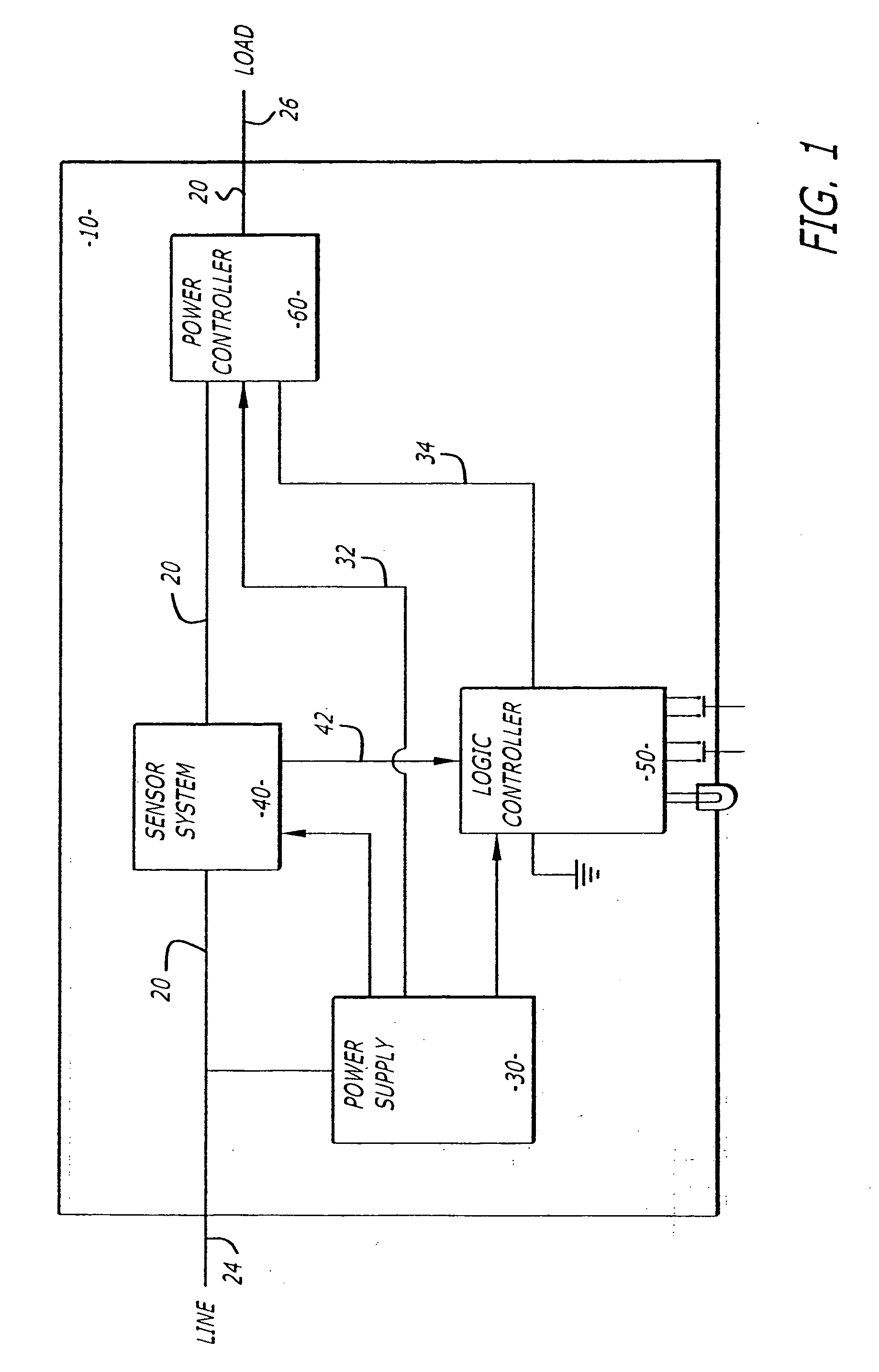 Current fault detector and circuit interrupter and packaging thereof