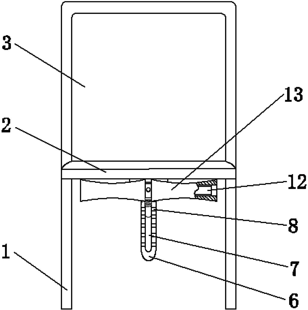 Chair with massaging function