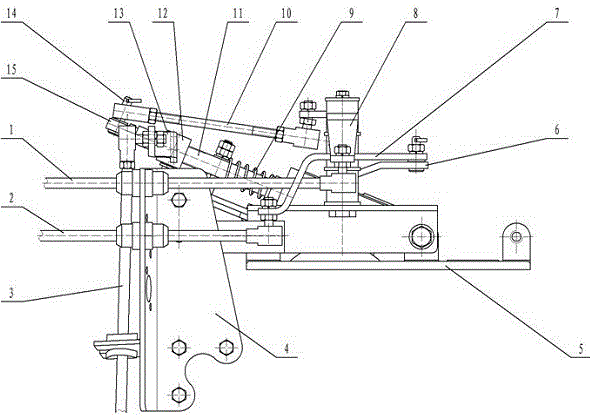 Gear control device for tractor