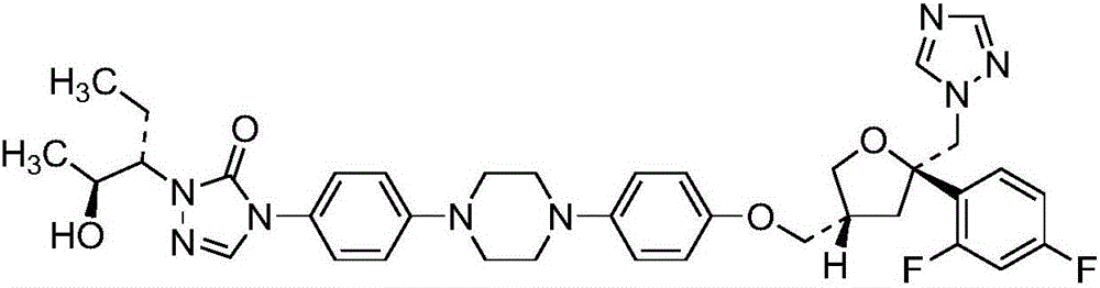 Antifungal drug posaconazole solid dispersion, preparation method and application