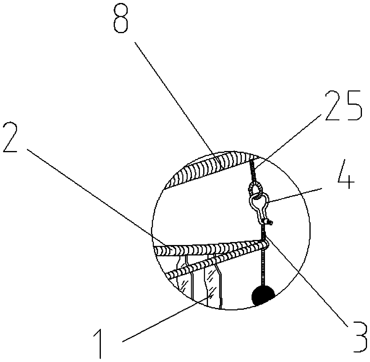 An automatic buckle-unlocking device for harvesting kelp and its working method