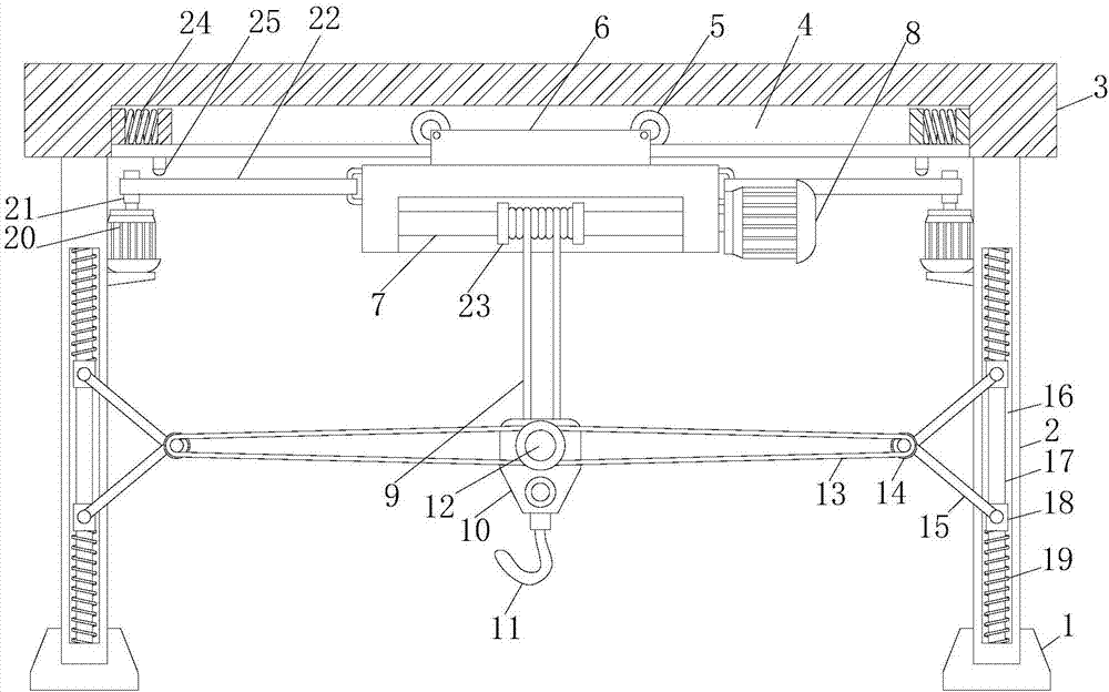 Anti-shaking electric hoist