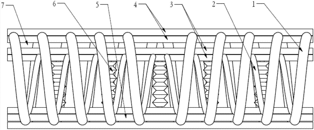 A double coil wire rope shock absorber