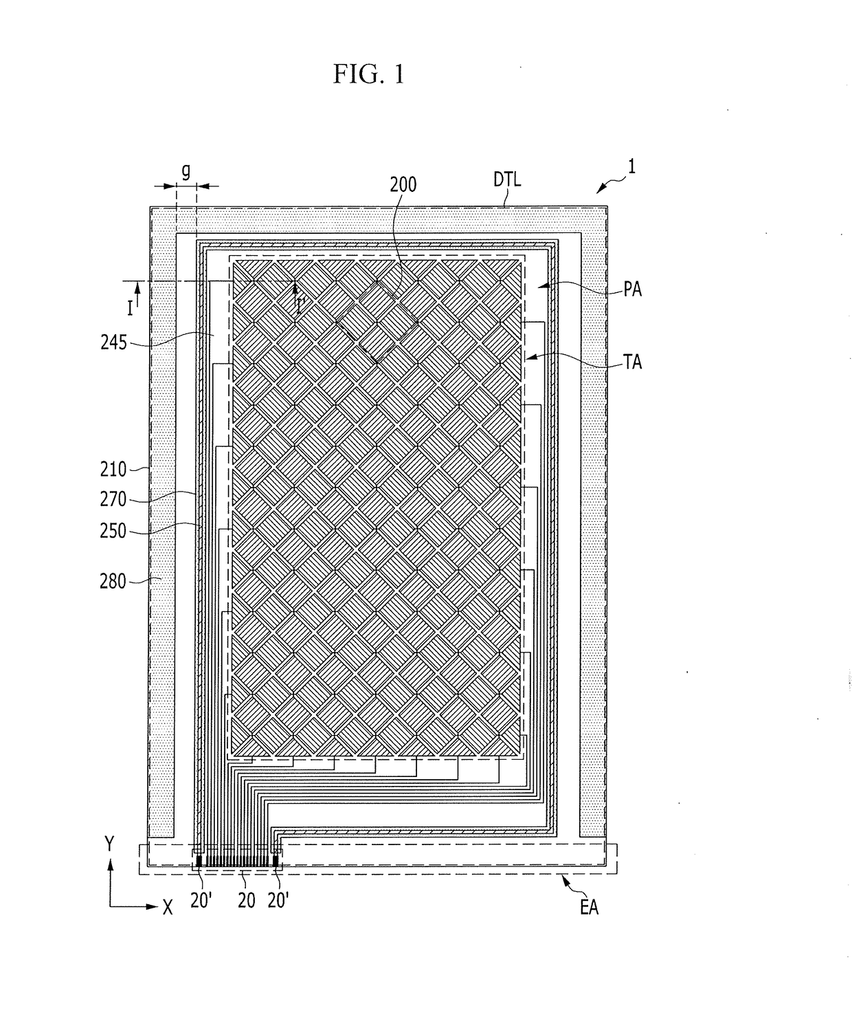 Display apparatus integrated with a touch screen panel