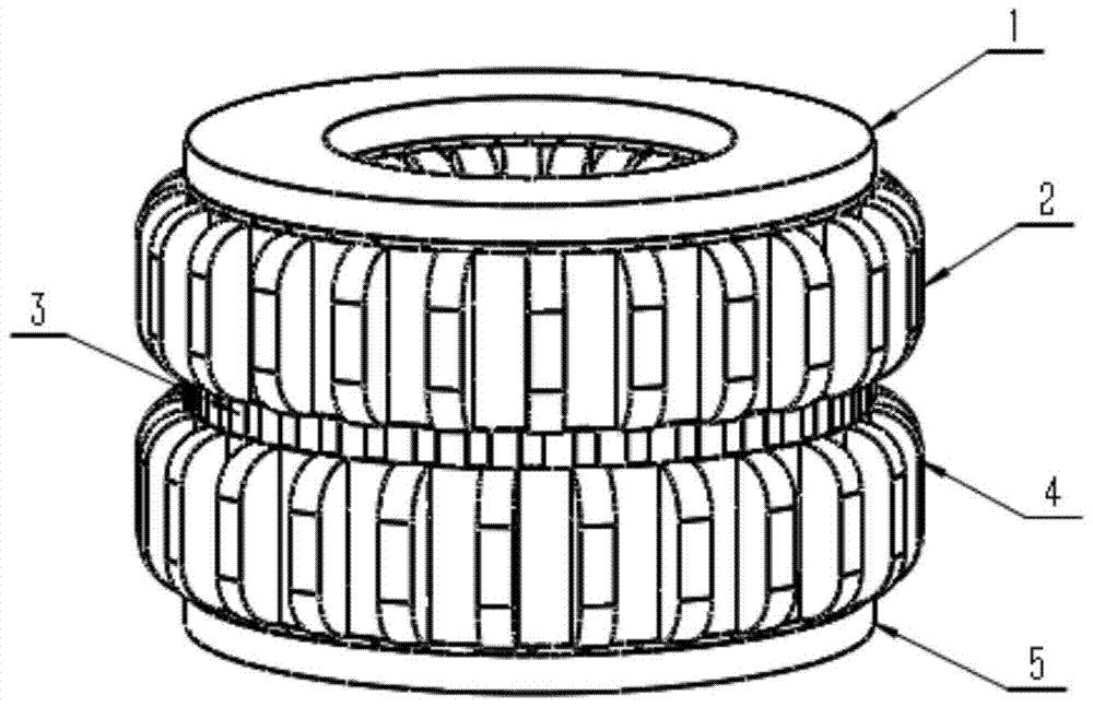 A multi-air-gap axial flux-magnetic field modulated permanent magnet motor