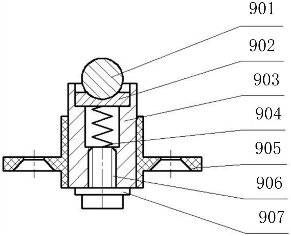 Hollow rolling and rotating transmission device