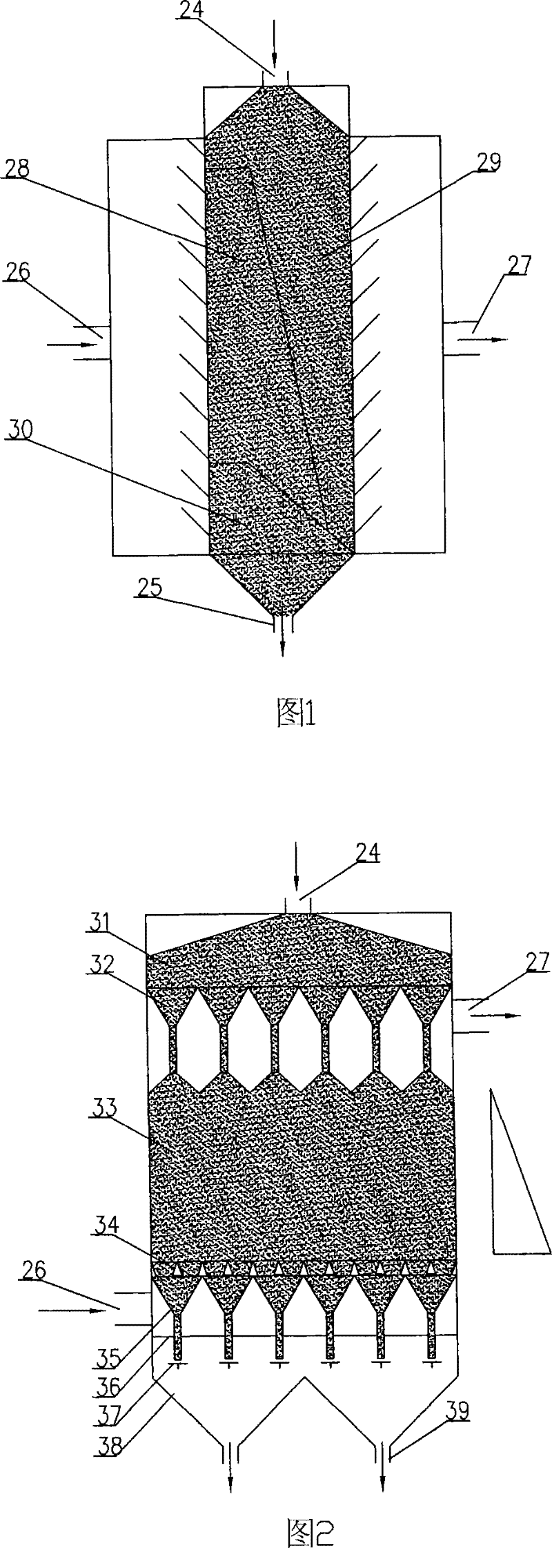 Activated charcoal gas cleaning method and device thereof