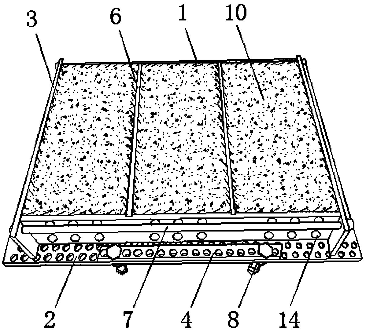 High-pressure efficient batch molding method for hollow bricks on basis of microbial soil fixation