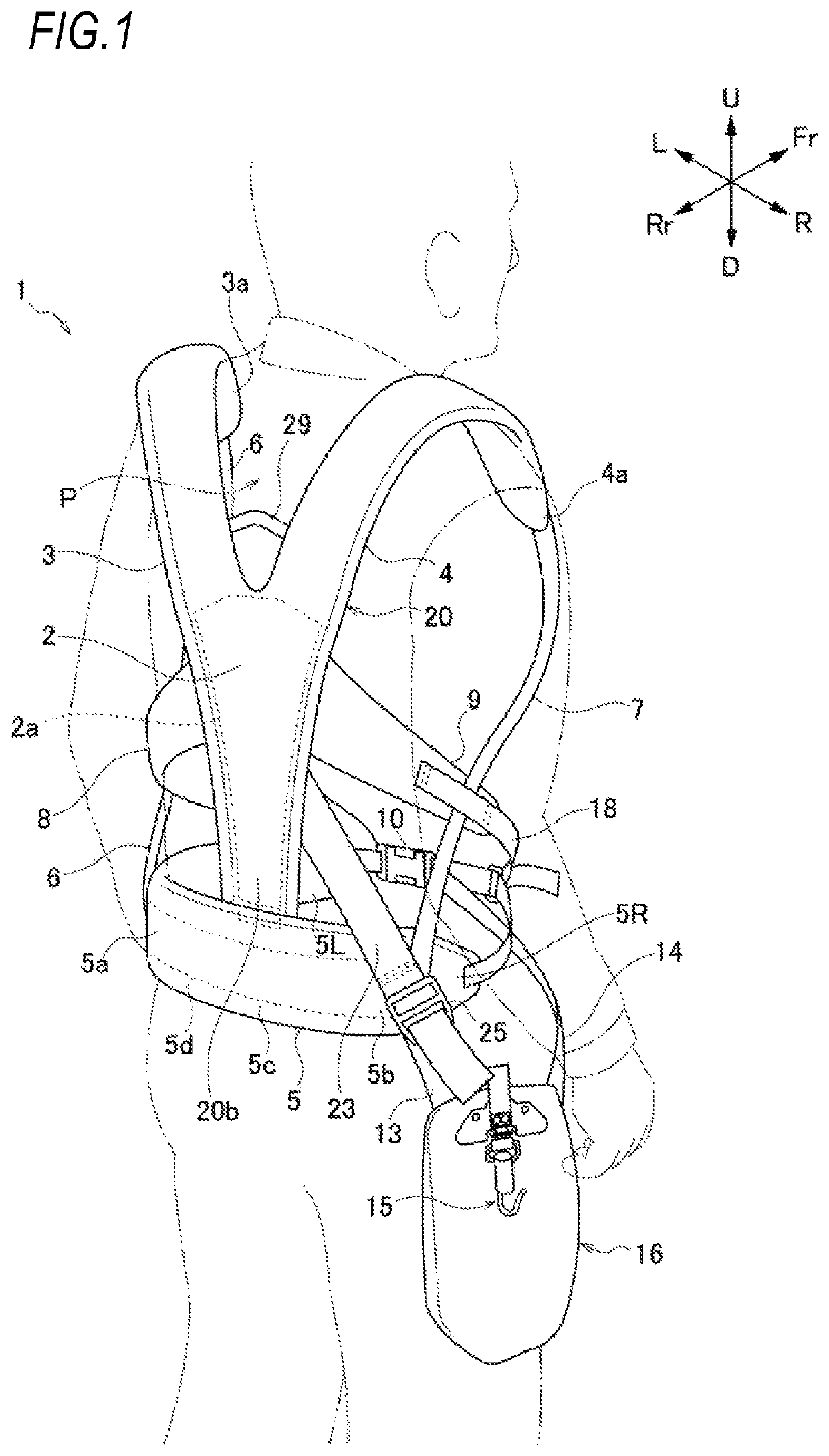 Working machine support belt