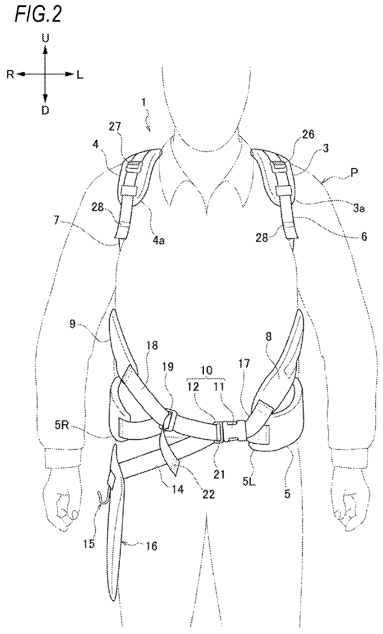 Working machine support belt