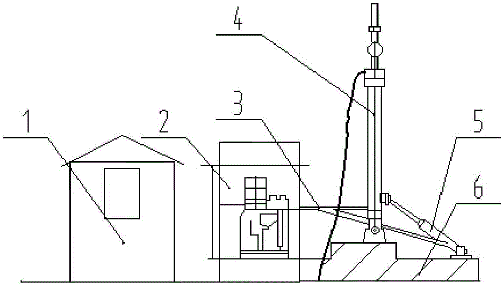 Parking apron automatic lifting lightning rod and control method