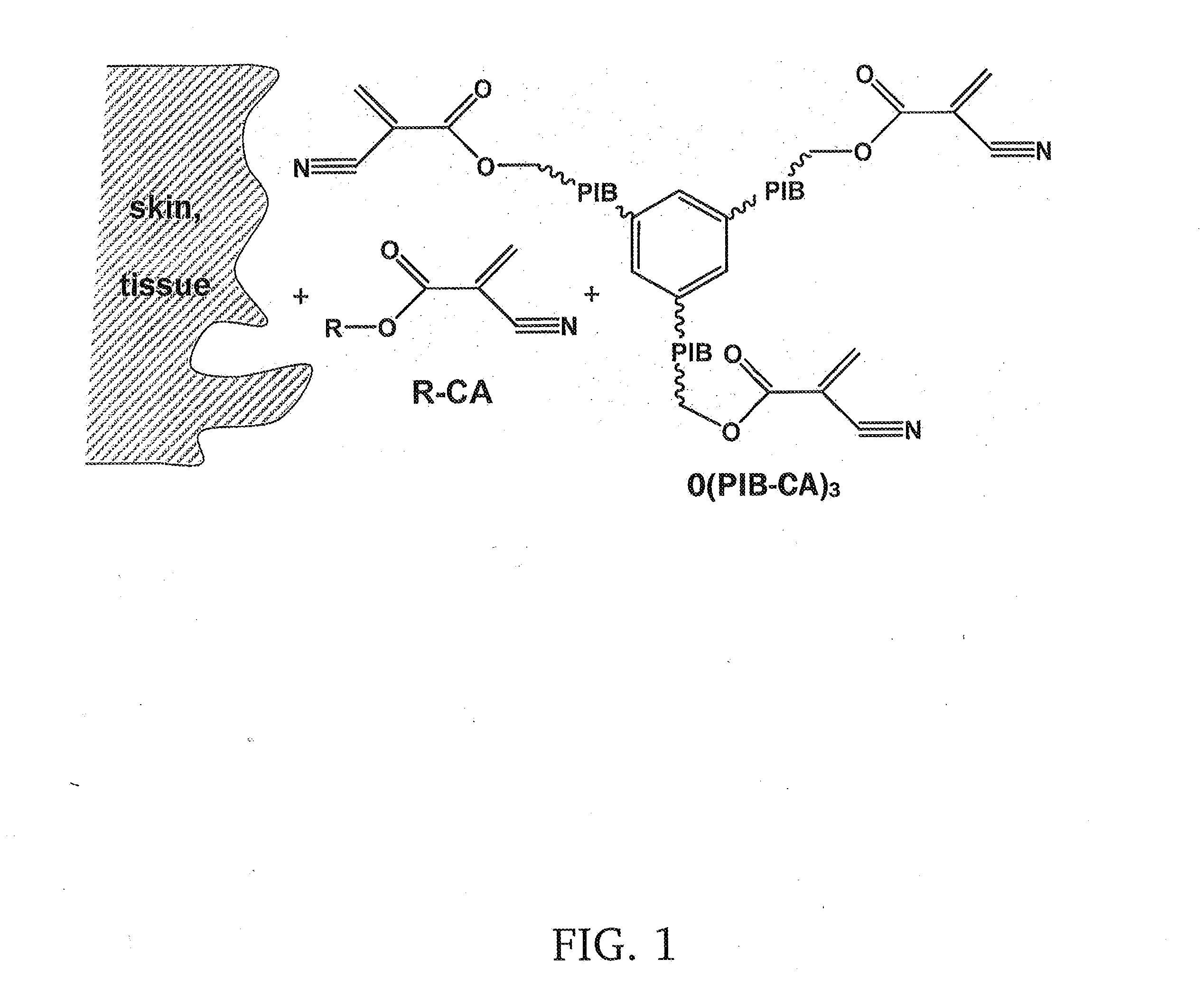 Poly(octylcyanoacrylate)-polyisobutylene polymer conetwork, method for the production thereof and uses thereof