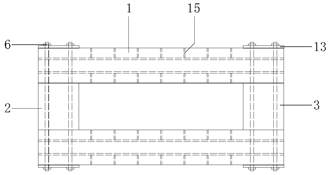 A follow-up movable counterforce device for overall translation of a structure and its installation and working method