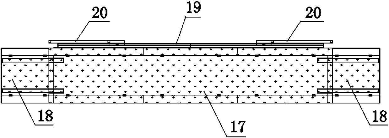 Folding-unfolding adjustable externally-hung frame for fabricated concrete structure