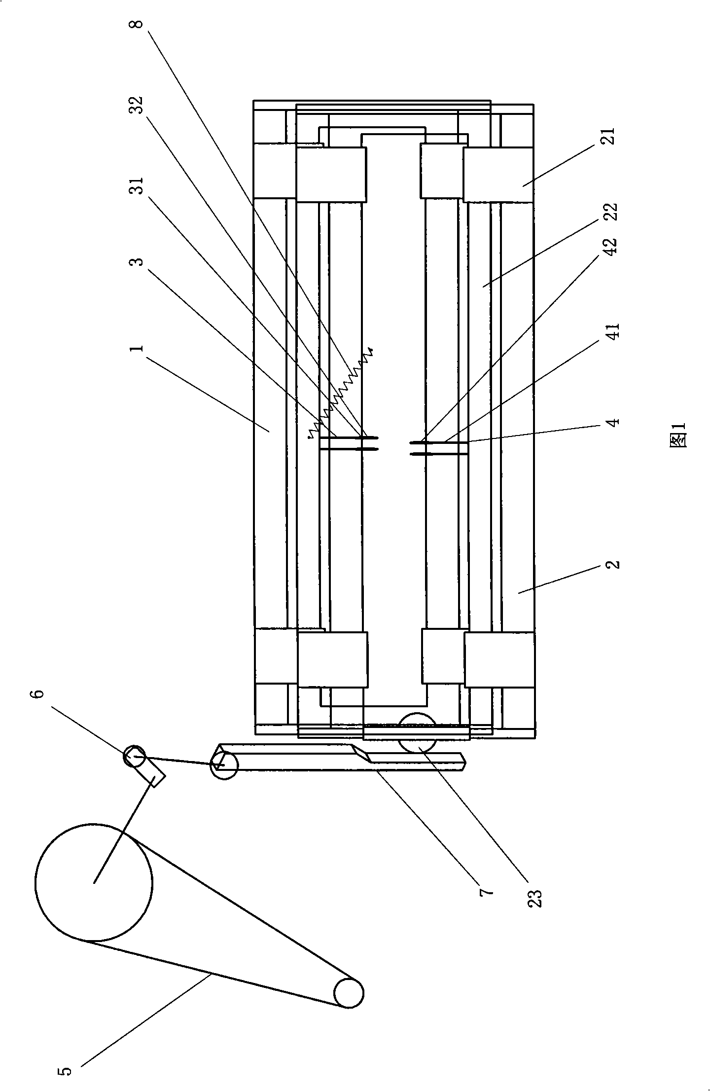 Gauze weaving method and gauze waving equipment