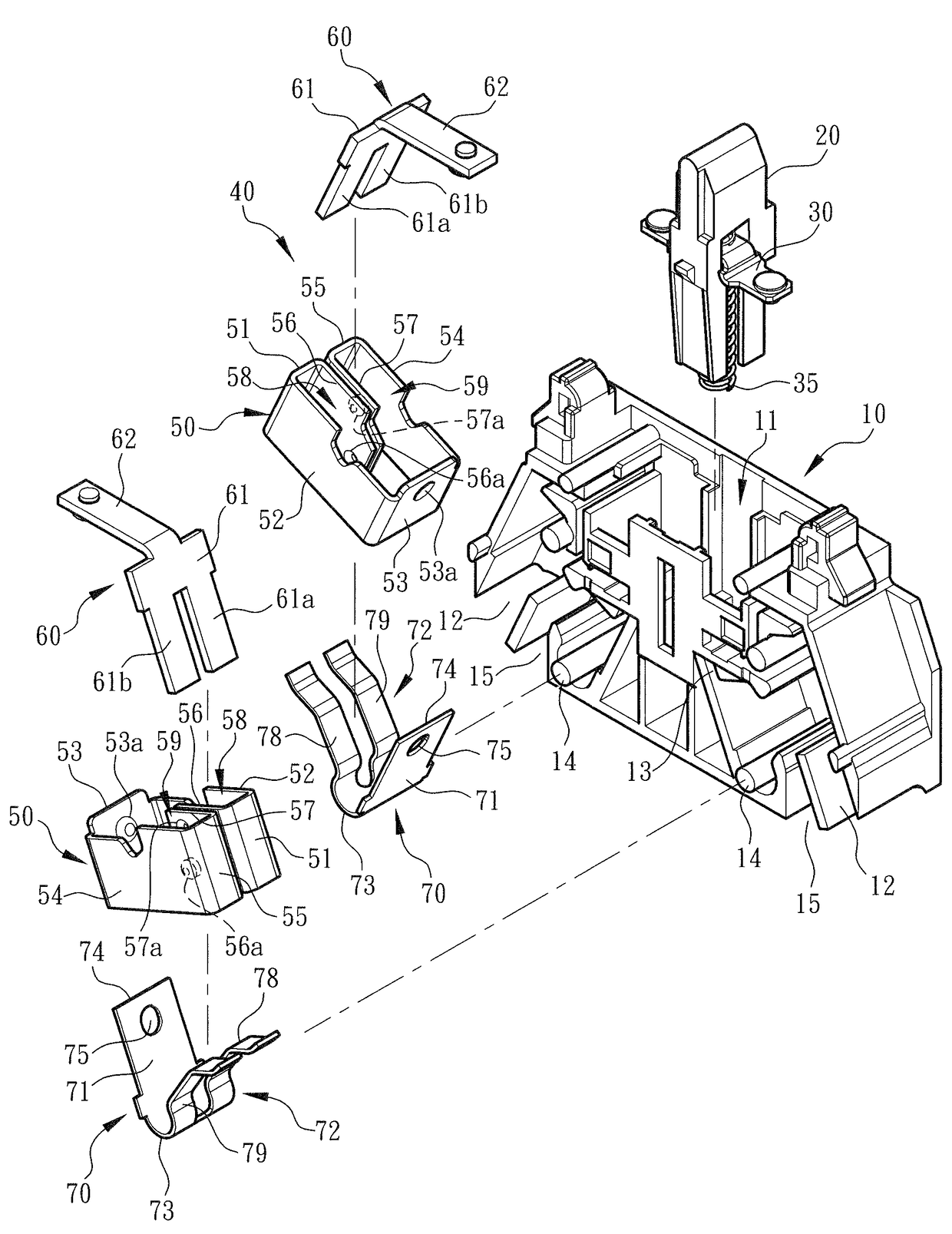 Switch wire connection device