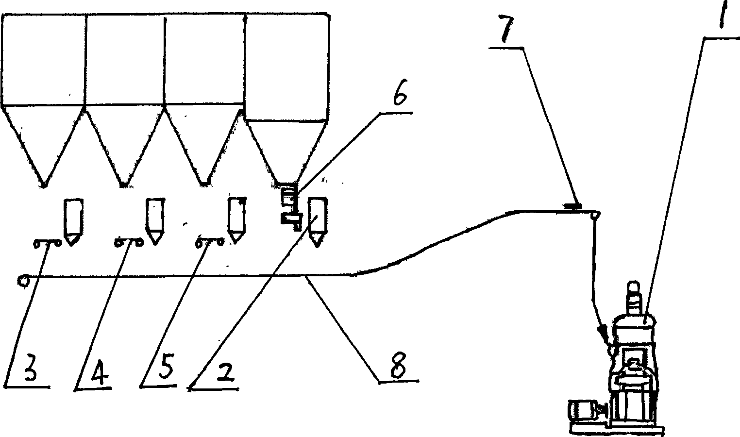 Carbide slag drying method for vertical mill