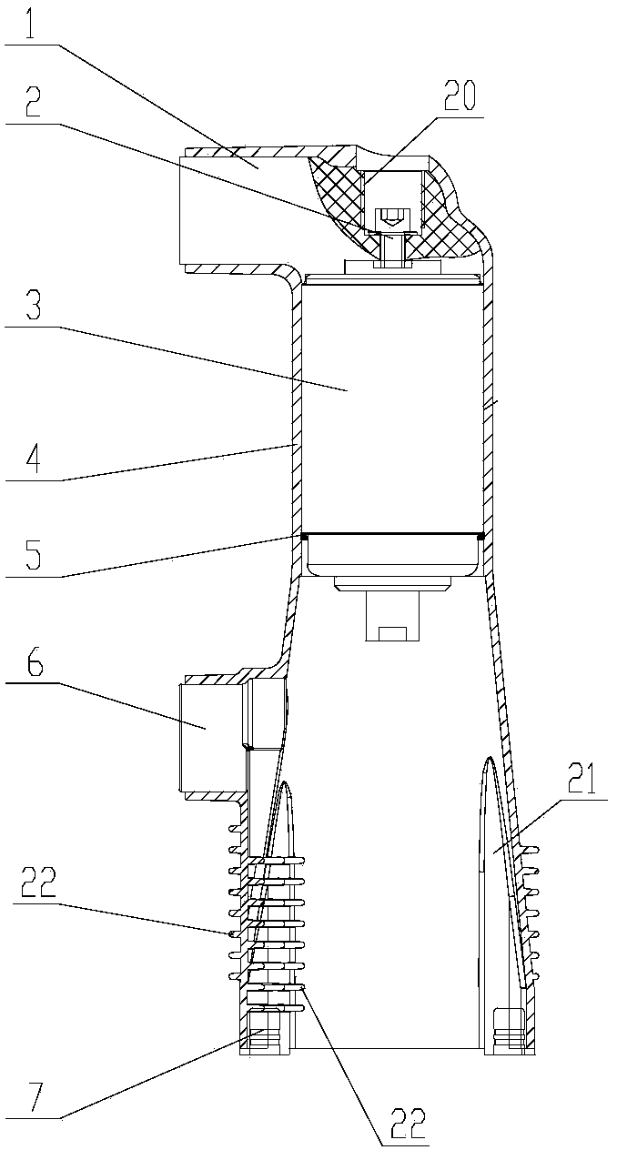 An insulating material for a solid-sealed pole, a solid-sealed pole for a circuit breaker, and a preparation method thereof