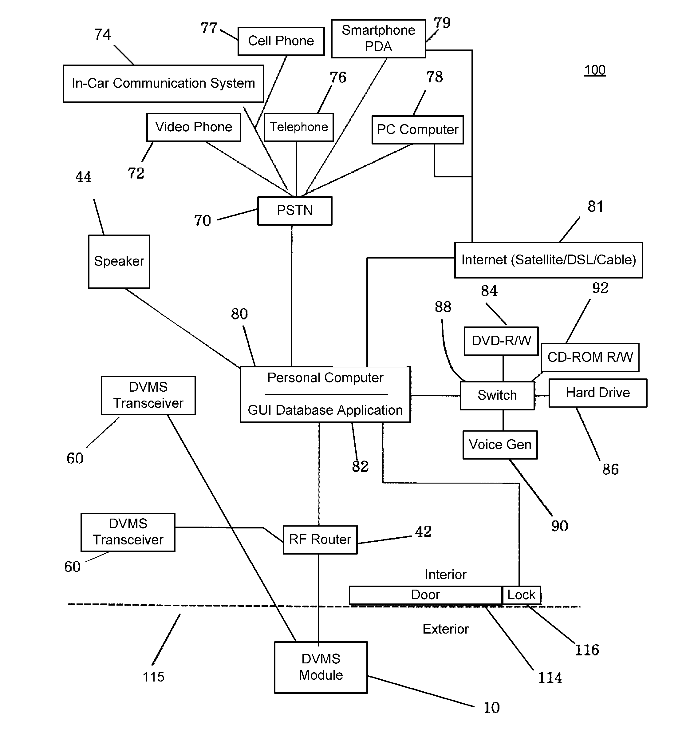 Video communication method for receiving person at entrance