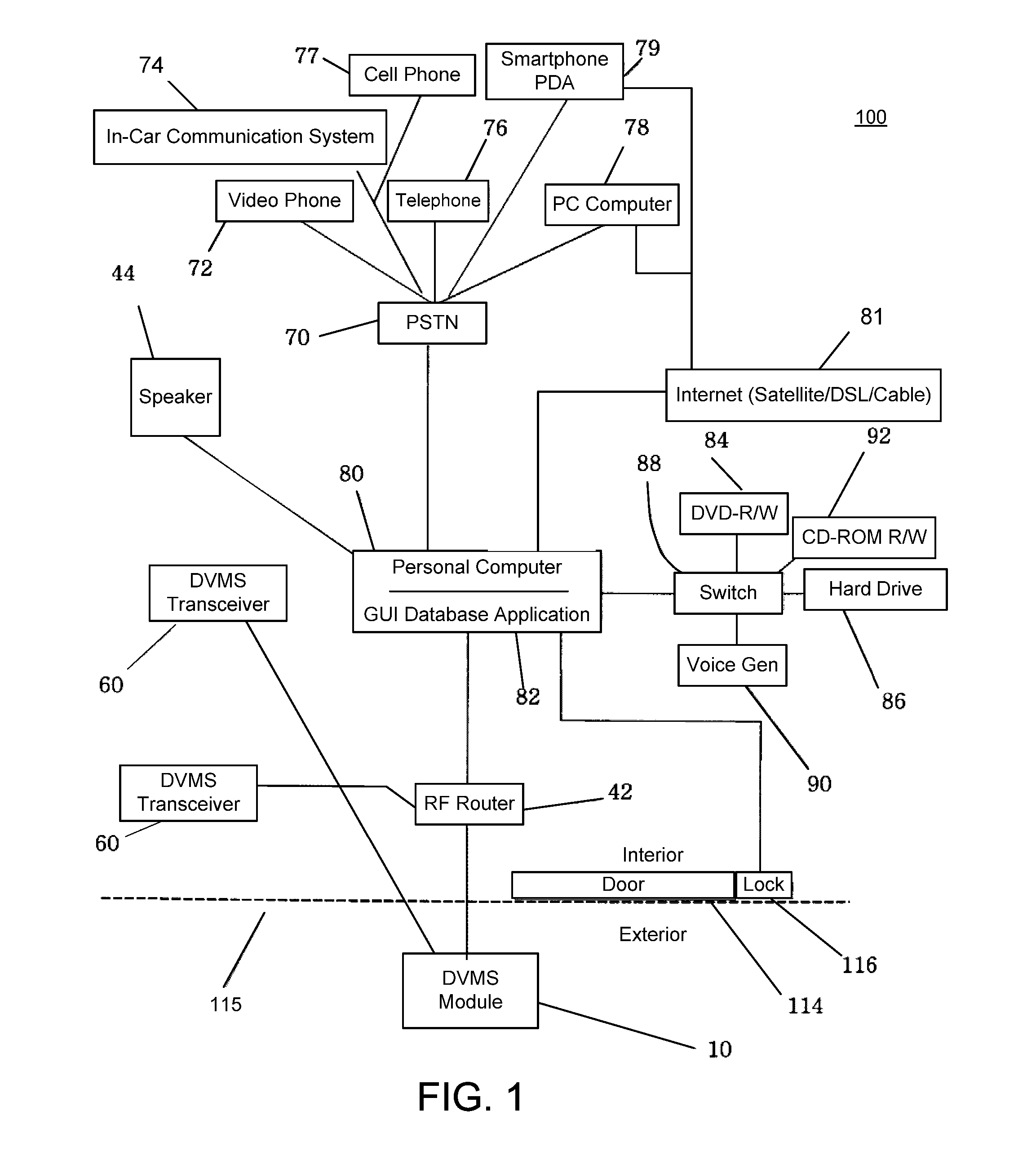 Video communication method for receiving person at entrance