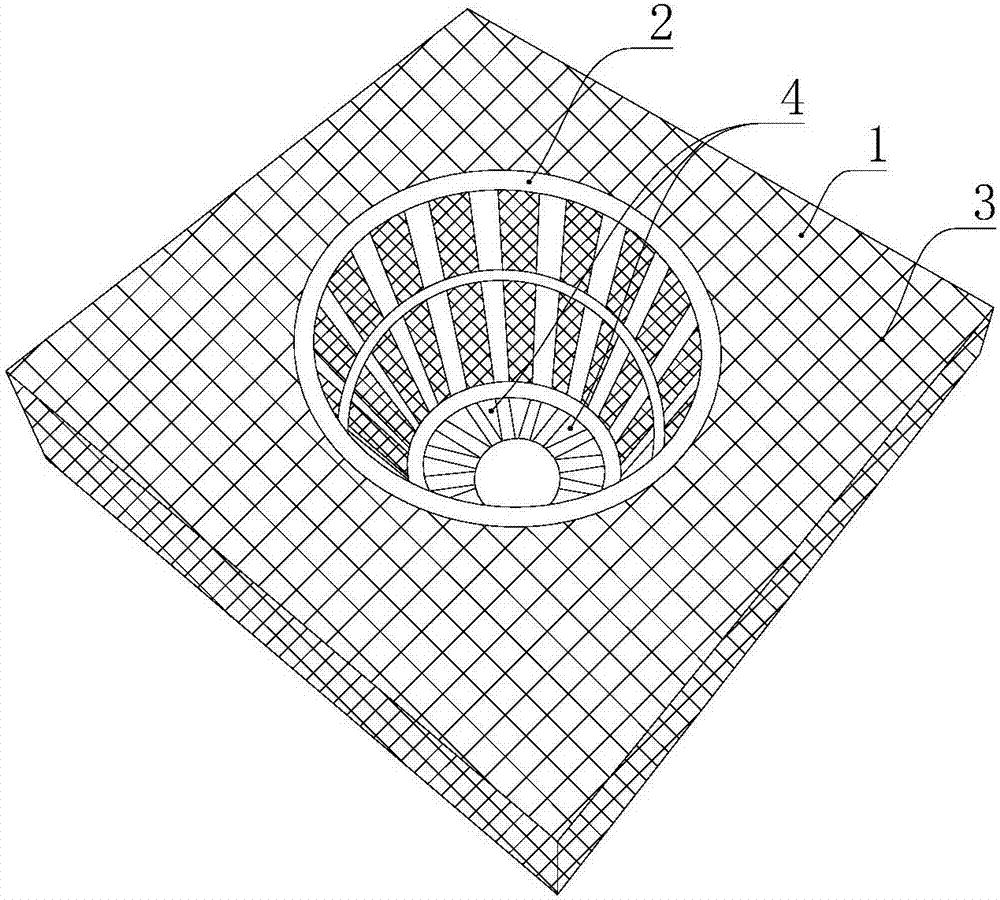 Polymer composite ecological landscape floating body with sewage purification and repair function