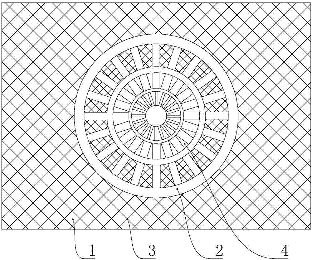 Polymer composite ecological landscape floating body with sewage purification and repair function