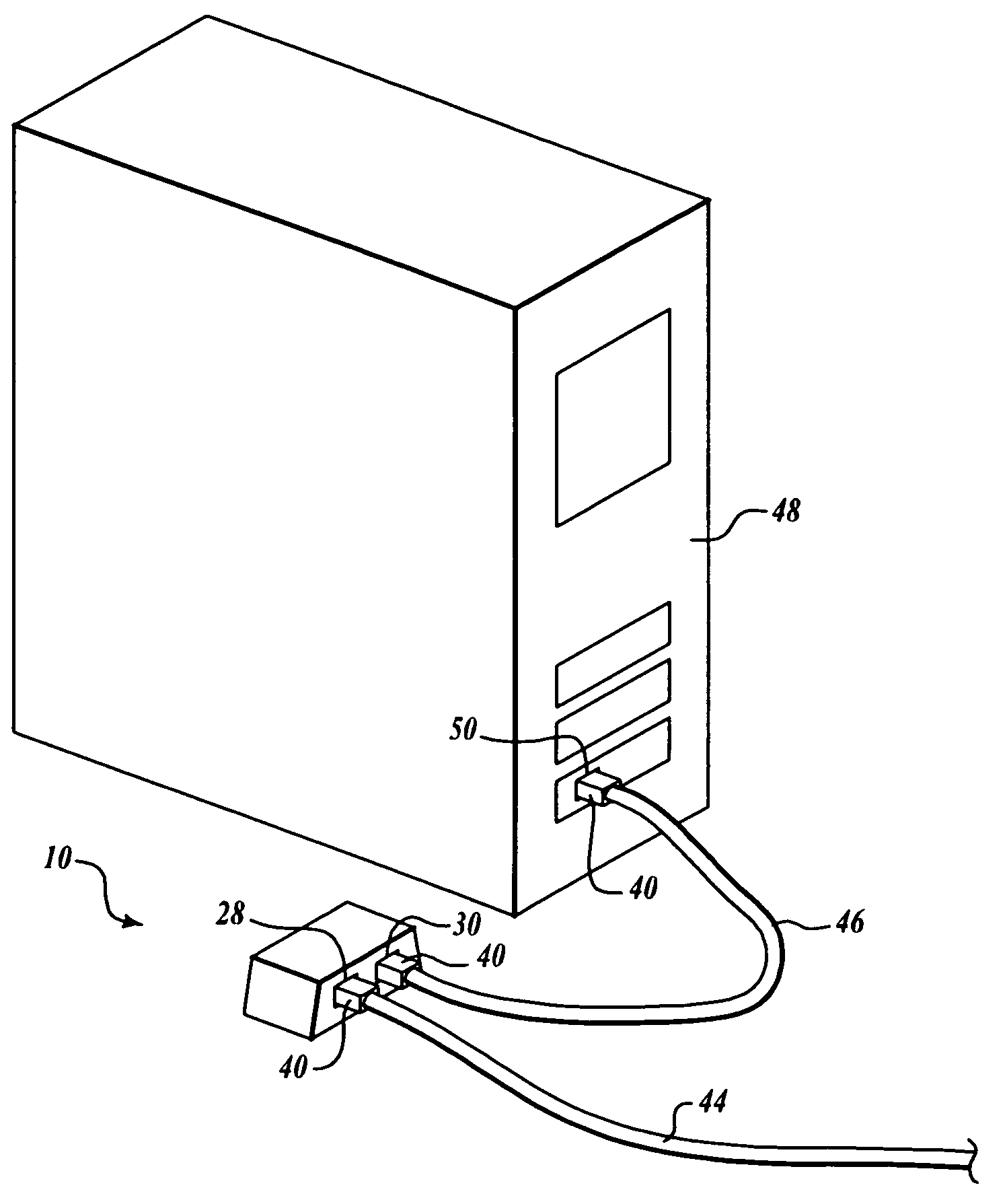 Computer disconnect device