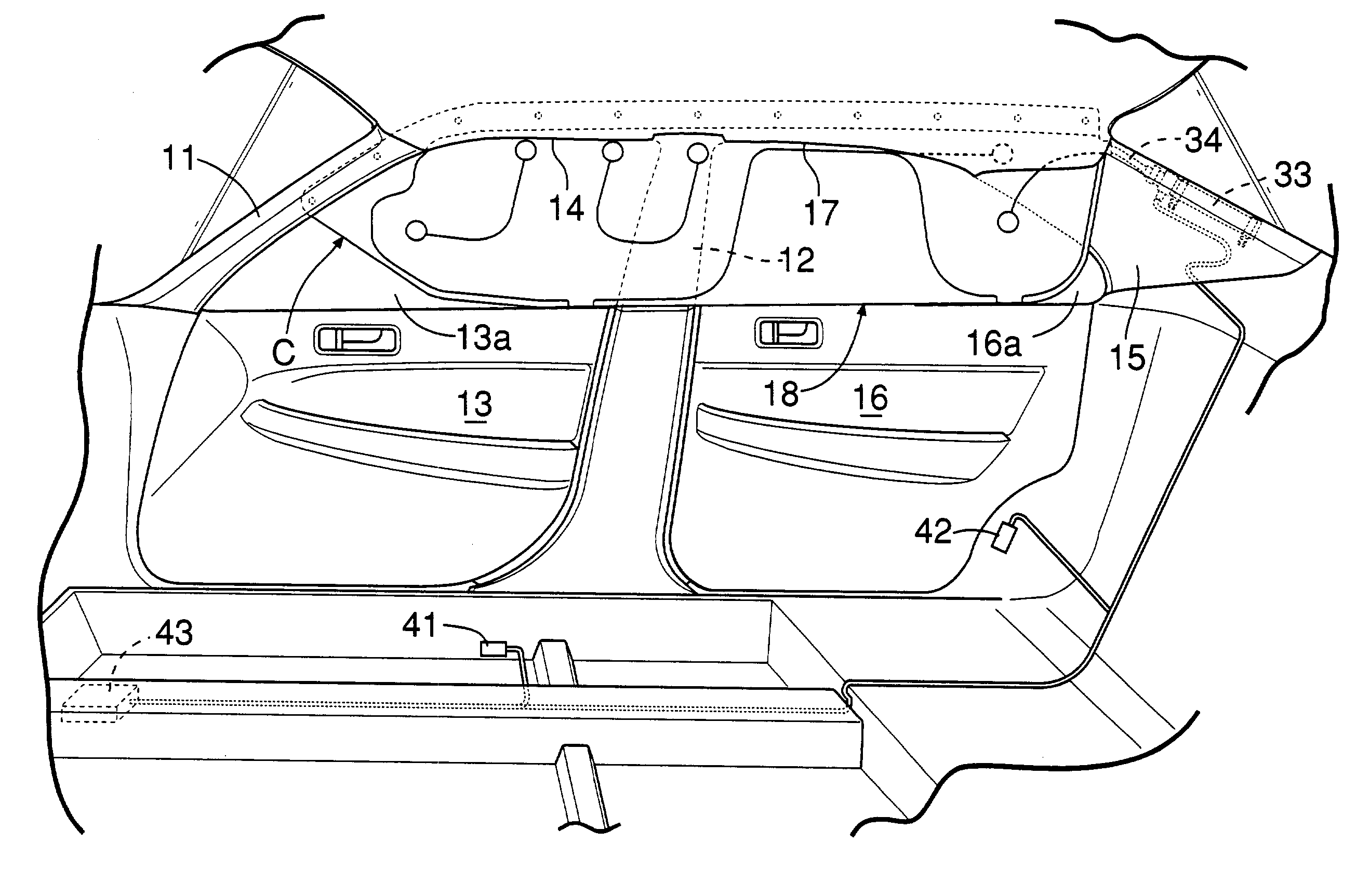 Occupant restraint system including side airbag with vent hole