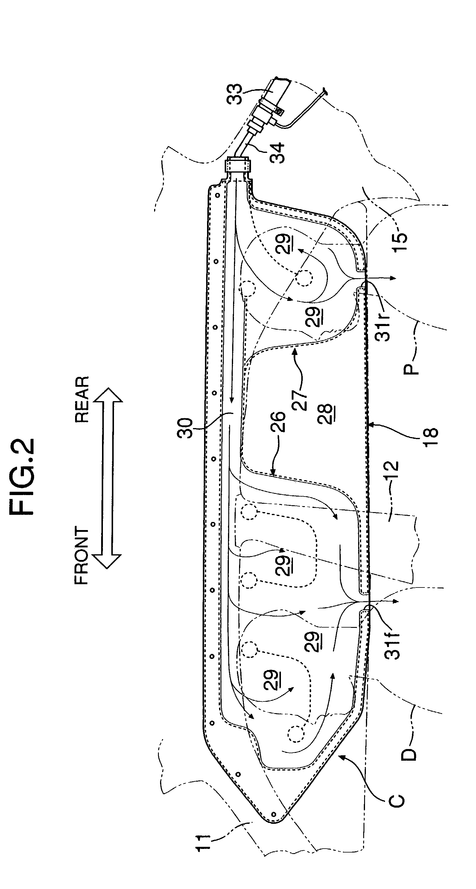 Occupant restraint system including side airbag with vent hole