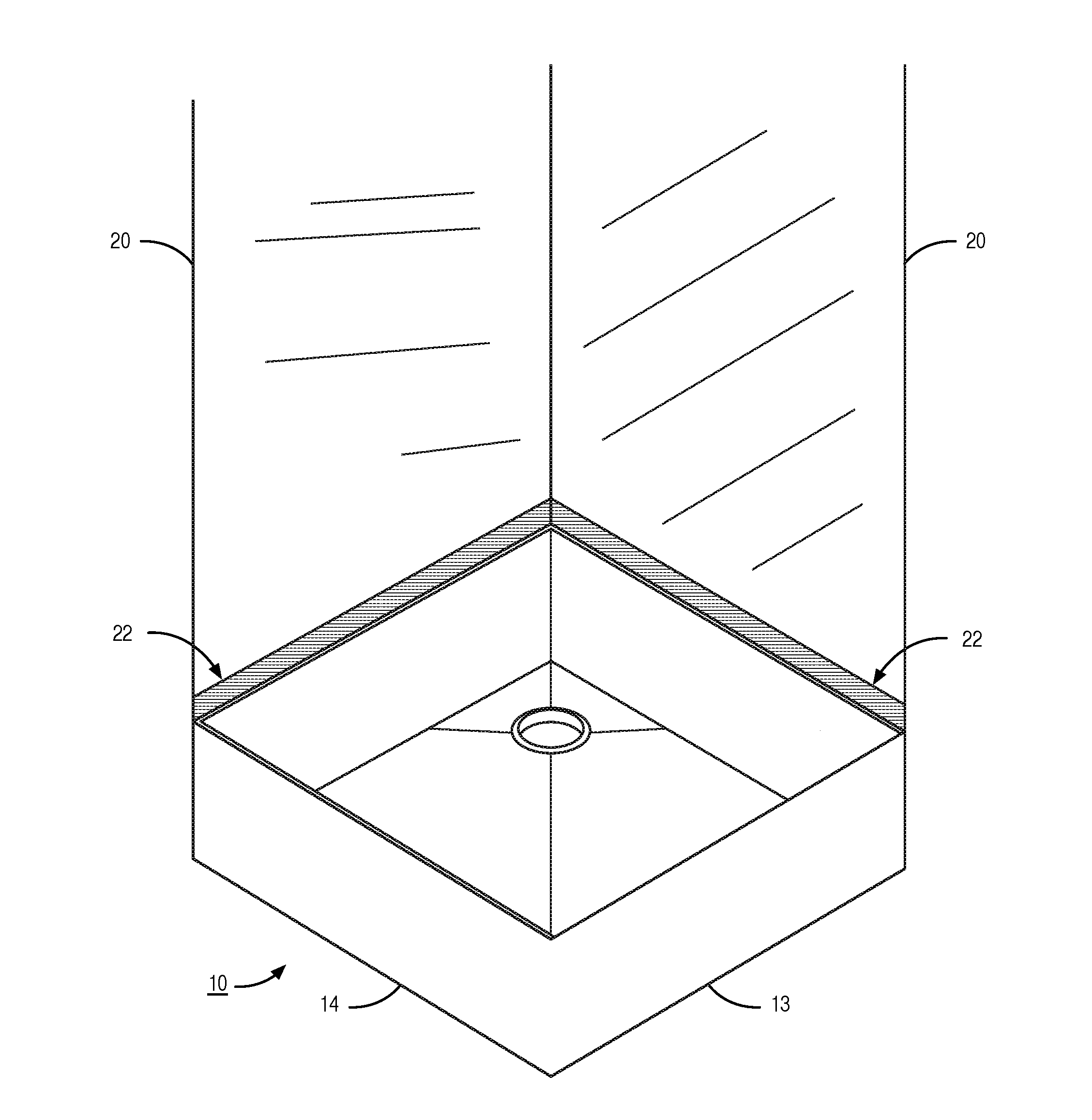 Stainless steel mop sink assembly