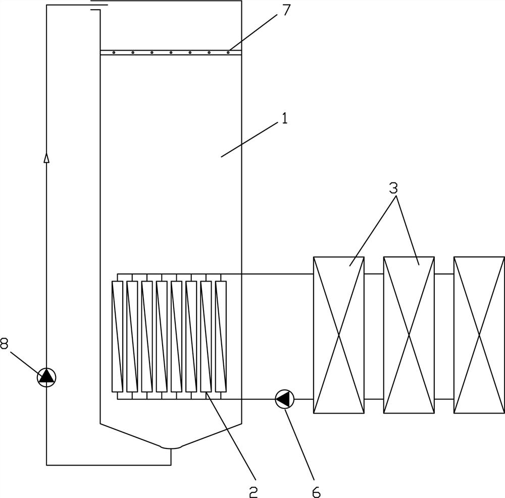 Concentration device for high-concentration and high-viscosity liquid