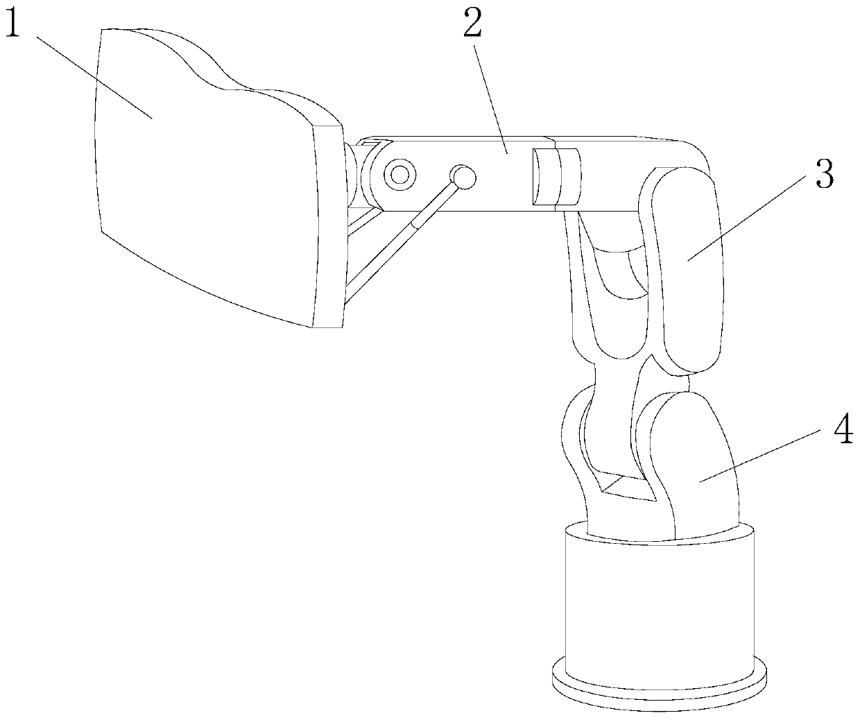 Lateral pushing buckling groove device of automobile glass gluing equipment