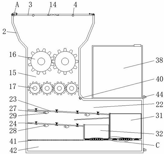 Hardware metal scrap recycling treatment equipment