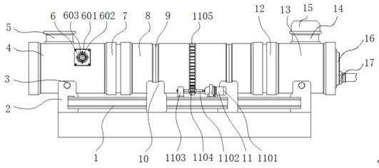 A biomass fuel drying device with uniform feeding and strong sealing