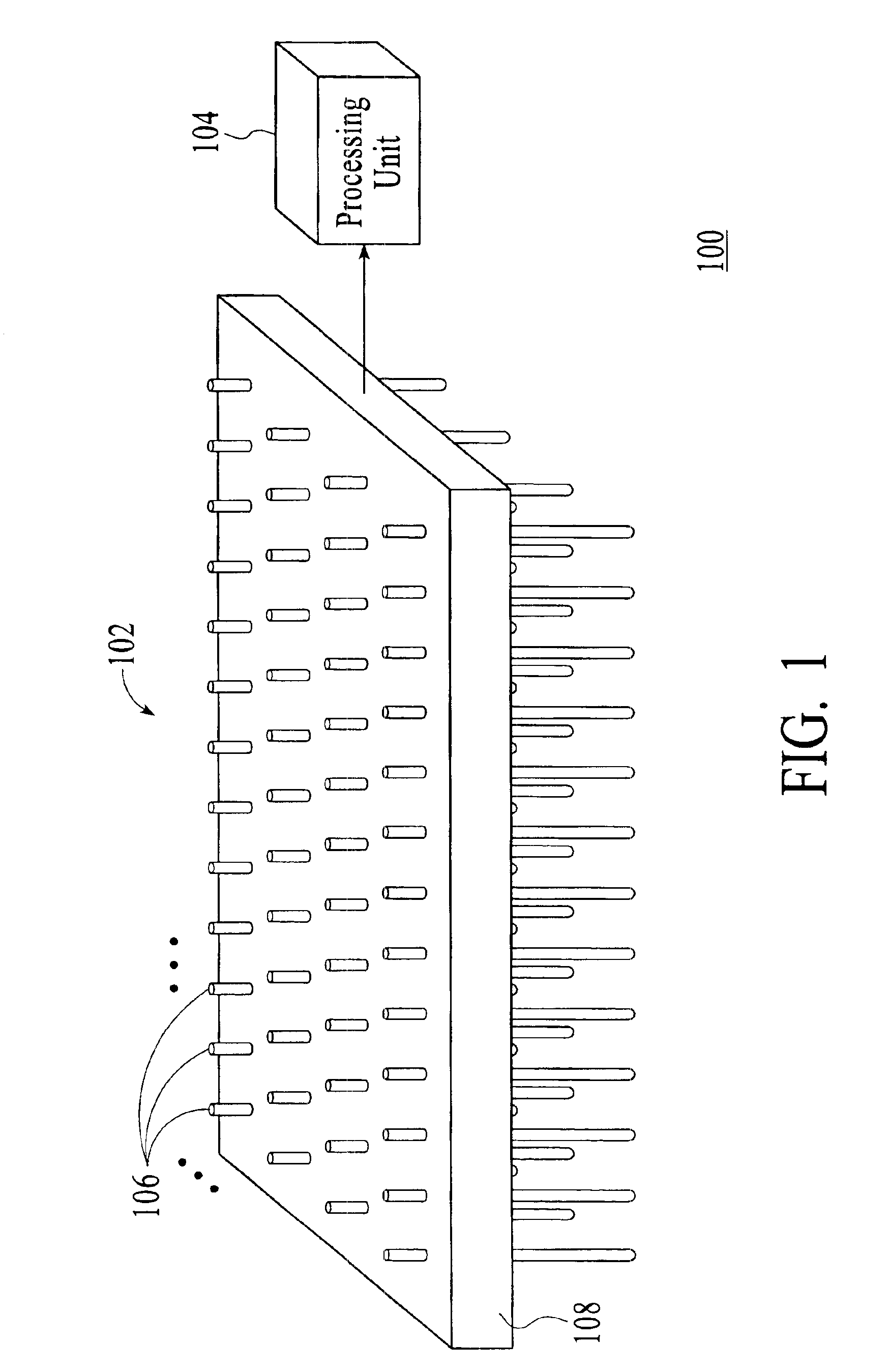 System and method for measuring three-dimensional objects using displacements of elongate measuring members