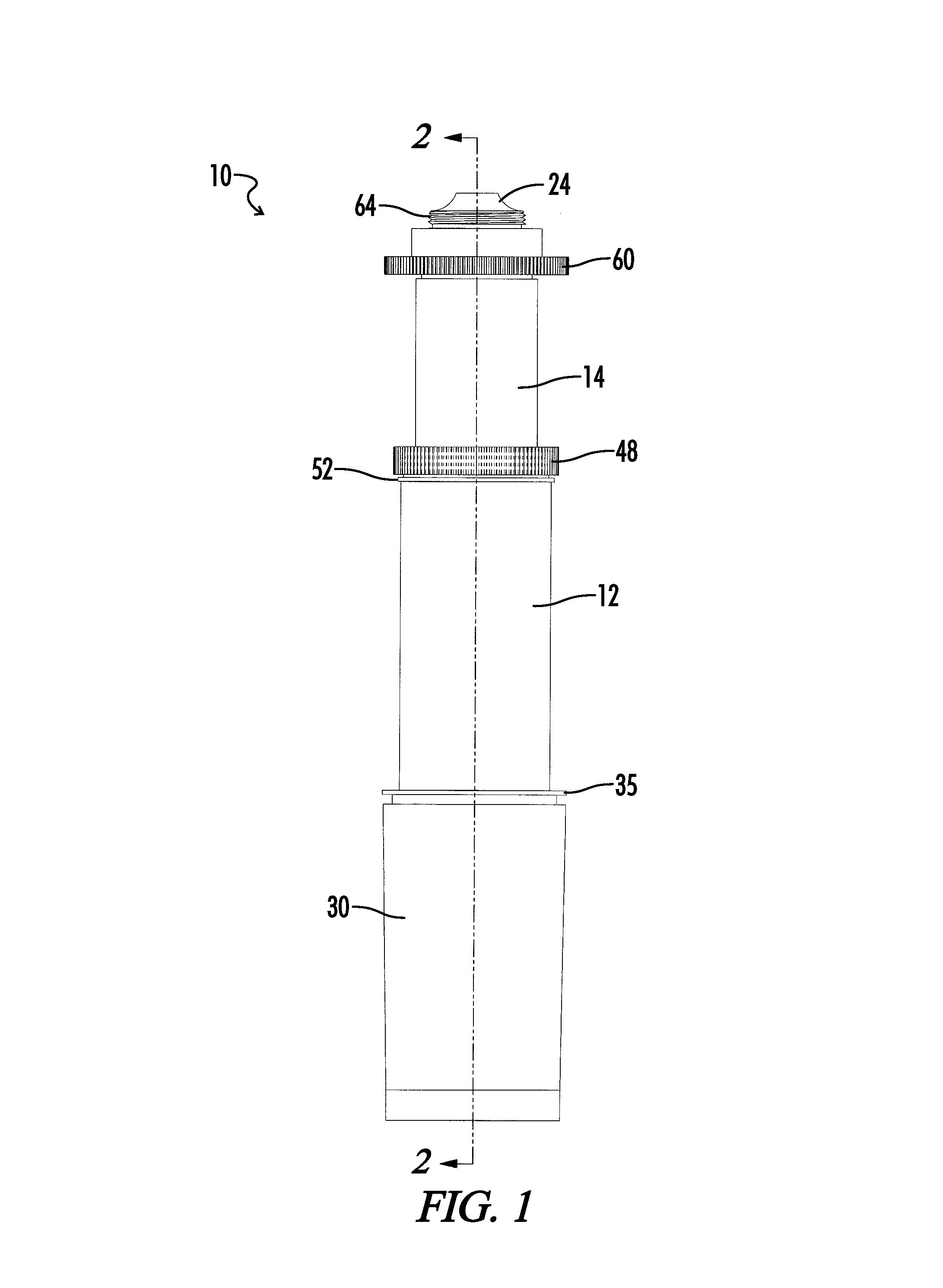 Portable drinking water purification device