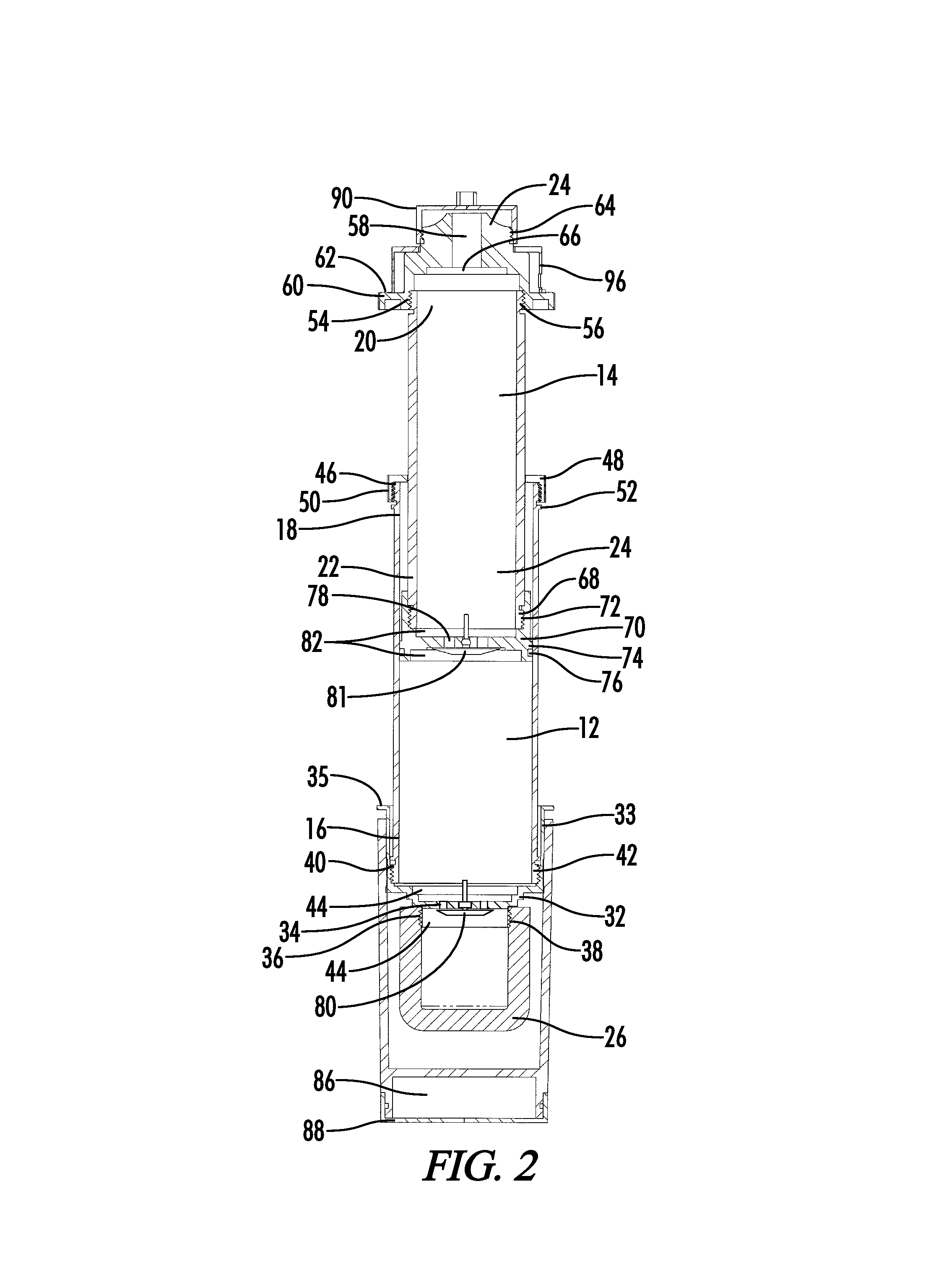 Portable drinking water purification device