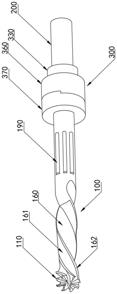 Staggered edge drill reamer for composite hole machining