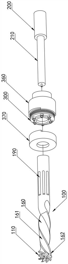 Staggered edge drill reamer for composite hole machining