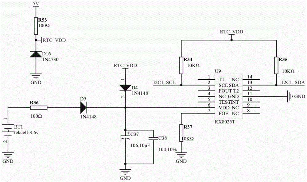 Intelligent mainboard of environment protective data collecting transmitter and work method of mainboard