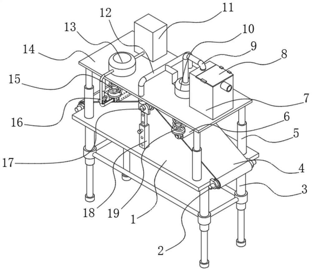 Blank pressing device with automatic adjusting function for processing pillow textile fabric