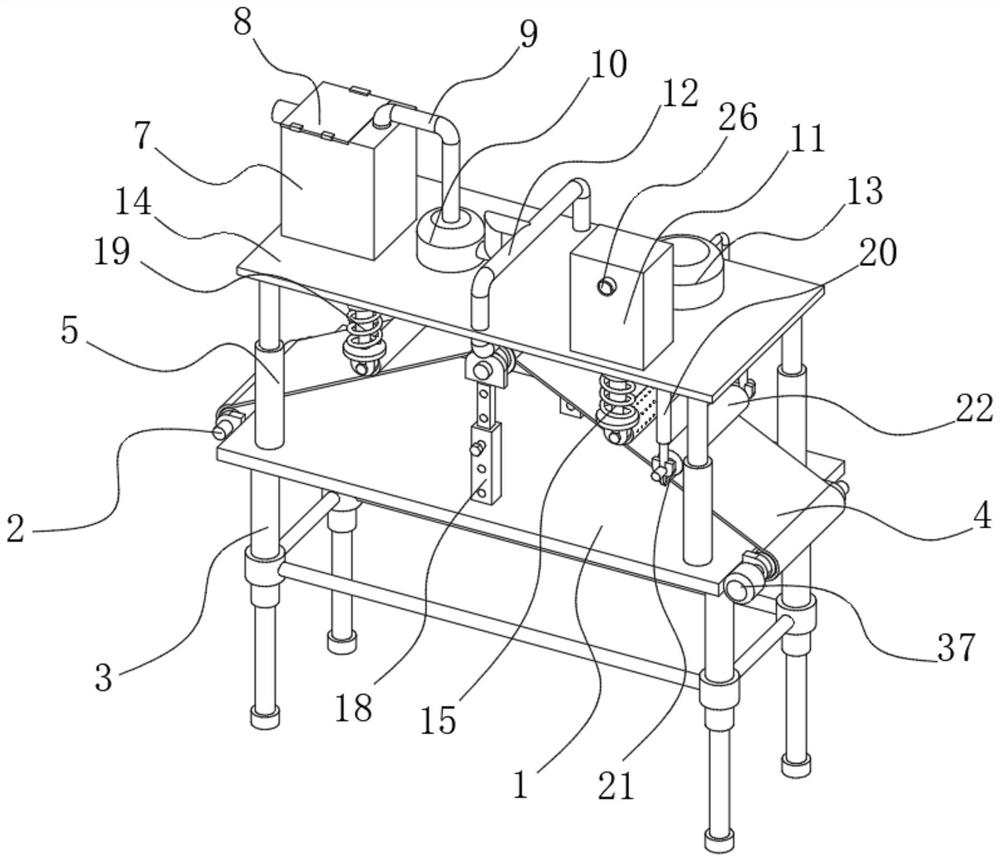 Blank pressing device with automatic adjusting function for processing pillow textile fabric