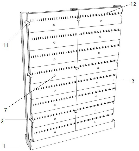 Pre-stressed anchor cable-reinforced earth retaining wall combined supporting and retaining structure and construction method thereof