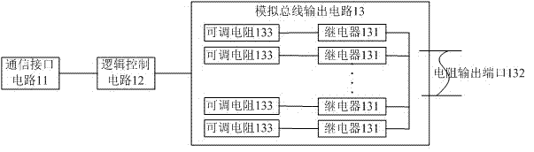 Device and method for simulating temperature variation of Pt100 thermal resistor